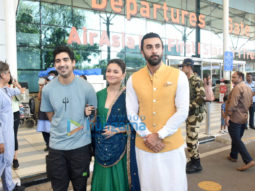 Photos: Ranbir Kapoor, Alia Bhatt and Ayan Mukerji snapped at the airport