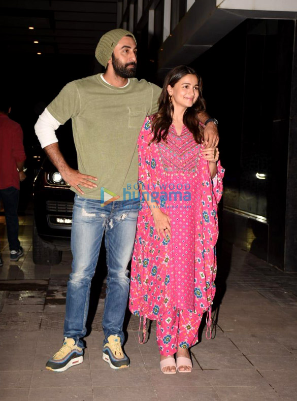 Alia Bhatt and Ranbir Kapoor spotted at Dharma office twinning in black  outfits, Photos