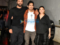 Photos: Ranbir Kapoor, Ayan Mukerji and Alia Bhatt snapped at the Dharma Productions’ office