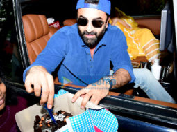 Photos: Ranbir Kapoor celebrates his 40th birthday with Alia Bhatt and fans outside his residence