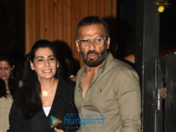 Photos: Suniel Shetty with wife at Mizu in Bandra