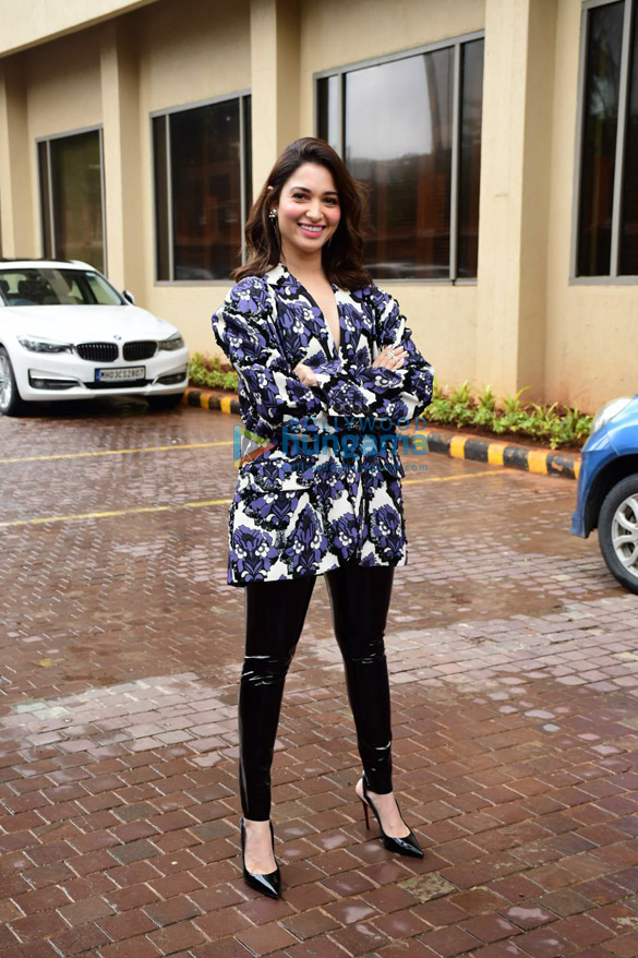 Photos: Tamannaah Bhatia and Madhur Bhandarkar snapped at the promotions of their film Babli Bouncer