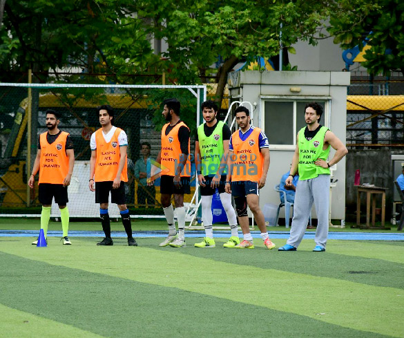 photos tiger shroff ibrahim ali khan abhishek bachchan and others snapped at an all star football match 1