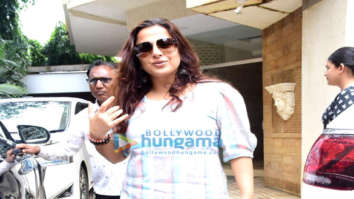 Photos: Vidya Balan spotted at a dubbing studio in Bandra