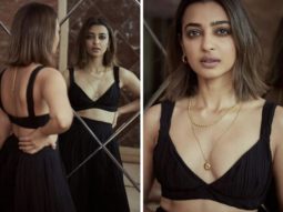 Radhika Apte graces Vikram Vedha trailer launch in black plunging neckline top and pleated pants worth Rs. 6,700