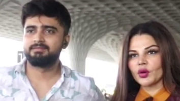 Rakhi Sawant and Adil Khan snapped together at the airport
