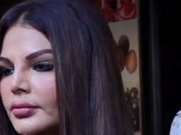Rakhi Sawant snapped with boyfriend Adil Khan in multicolored outfit