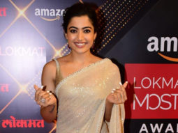Rashmika Mandanna looks absolutely gorgeous in shimmer saree