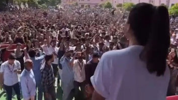 Rashmika Mandanna promtes ‘Goodbye’ in Jaipur