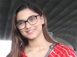 Saiee Manjrekar goes the simple way dressing in a red kurta