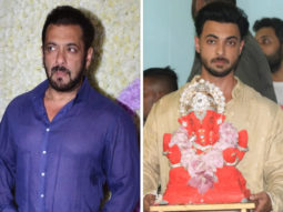 Salman Khan bids adieu to Ganpati Bappa; attends visarjan at Arpita Khan and Aayush Sharma’s residence 