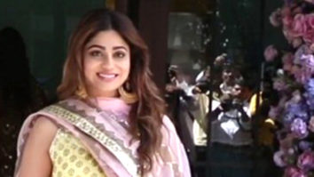 Shamita Shetty snapped in a traditional outfit