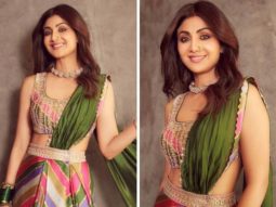 Shilpa Shetty slays in pre-draped leriya saree worth Rs. 47K for Ganpati celebrations