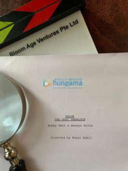 On the set of the movie Shlok The Desi Sherlock