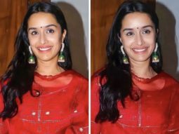 Shraddha Kapoor shines in exquisite ethnic red gharara for Ganpati Darshan at T-Series studio