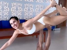 Sonnalli Seygall nails the yoga pose with ease