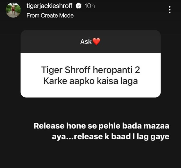 Tiger Shroff drops an unfiltered answer for poor performance of ‘Heropanti 2’; have look at his hilarious response