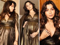 Alia Bhatt incited some Grecian vibes in a molten metal cape gown worth Rs. 1.89 Lakh as she attended TIME100 Impact Awards in Singapore