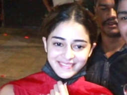 Ananya Panday poses for selfie with fans at she gets clicked in Bandra