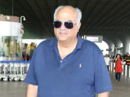 Boney Kapoor smiles for paps at the airport