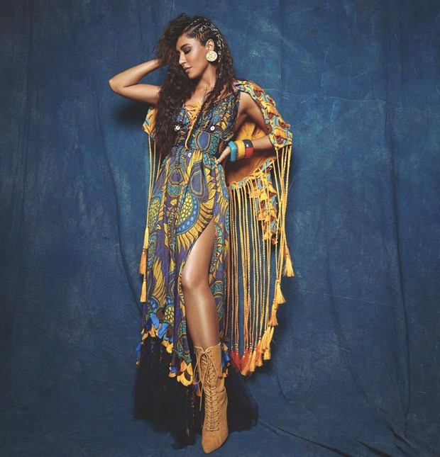 Chitrangda Singh goes bold in multi-hued backless fringe maxi dress with thigh-high slit at Lakmé Fashion Week