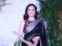 Dia Mirza looks elegant in black saree for Richa-Ali’s reception