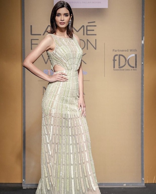 Diana Penty makes jaws drop in an embellished sequin dress as she walks the ramp at The FDCI x Lakmé Fashion Week for designer Pallavi Mohan