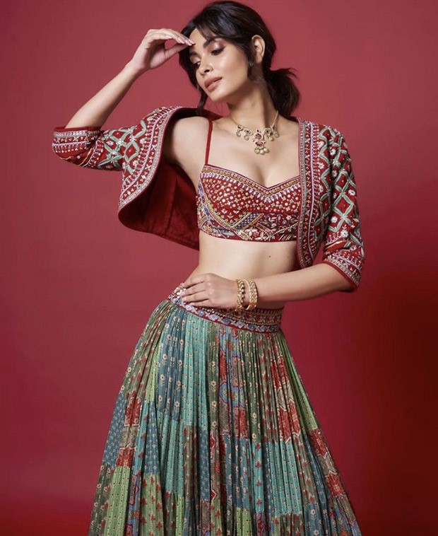 Diana Penty's floral patchwork lehenga by Anita Dongre worth Rs. 1.50 lakh is a true gem for upcoming festivities