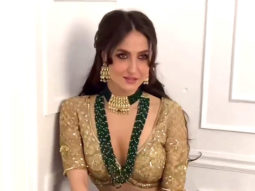 Elli AvRam looks beautiful in ethnic wear for Diwali
