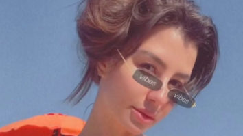 Giorgia Andriani enjoys the sunny weather by the beach