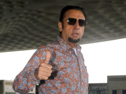 Gulshan Grover poses for paps at the airport