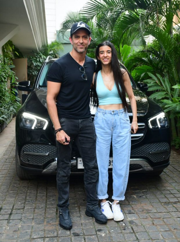 Hrithik Roshan and Saba Azad spotted in Juhu with actor’s car worth over Rs. 85 lakhs