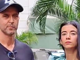 Hrithik Roshan poses for paps with rumoured girlfriend Saba Azad