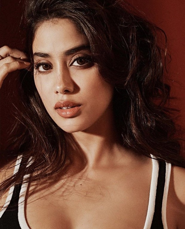 Janhvi Kapoor looks bold & beautiful in monochrome cut-out body-con dress worth Rs.6,990 for Mili promotions