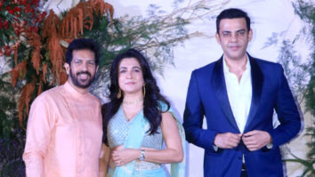 Kabir Khan and Mini Mathur pose together for paps