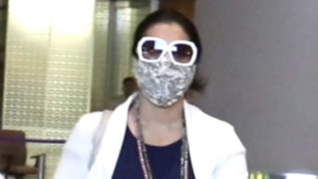 Kajol gets snapped at the airport with son Yug
