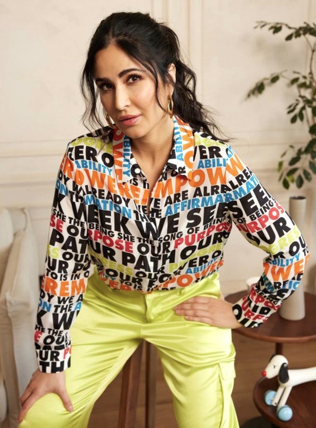 Katrina Kaif rocks quirky vibrant top and neon-coloured pants For Phone Bhoot promotions