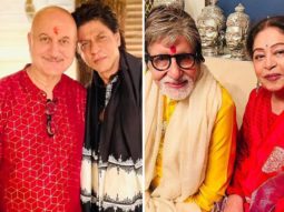 Diwali 2022: Shah Rukh Khan, Amitabh Bachchan pose with Anupam Kher and Kirron Kher on the festival