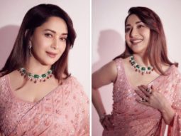 Madhuri Dixit Nene’s pink sequin saree by Manish Malhotra can make your day brighter