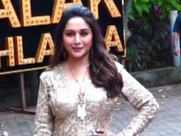 Madhuri Dixit looks like a diva in golden outfit
