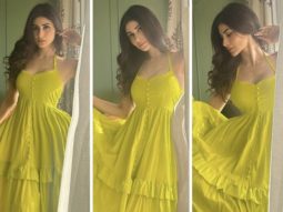 Mouni Roy’s bright green maxi dress worth Rs. 3500 with ruffle tiers and strappy sleeves is a weekend must-have