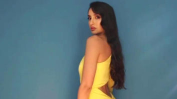 Nora Fatehi looks stunning in a beautiful yellow outfit