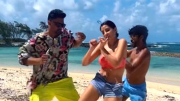 Nora Fatehi shows off her flexible dance moves by the beach