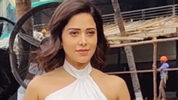 Nushrratt Bharuccha flashes her cute smile for paps while promoting Ram Setu