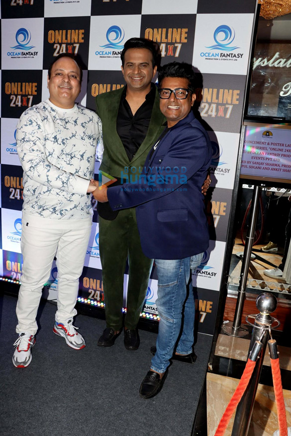 photos anil sharma kapil sharma poonam pandey prasahnt virendra sharma and others grace the poster launch of online 24x7 7