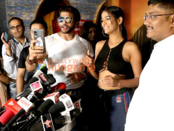 Photos: Karenvir Bohra and Poonam Pandey snapped at Tere Jism Se poster launch in Mumbai