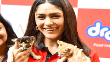 Photos: Mrunal Thakur hosts a food donation drive for stray animals