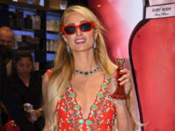 Photos: Paris Hilton snapped at the launch of her new fragrance Ruby Rush by Parcos beauty in Mumbai