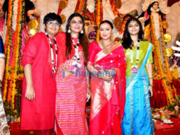 Photos: Rani Mukerji, Patralekha, Tanishaa Mukerji, Tanuja and others snapped during Durga Puja at North Bombay Sarbojanin