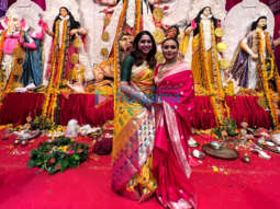 Photos: Rani Mukerji, Sharvari Wagh, Kajol, Tanishaa Mukerji snapped during Sindhur Khela at North Bombay Durga Puja